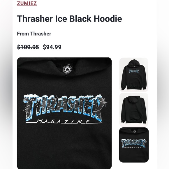 Thrasher hoodie - Picture 2 of 5